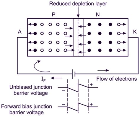 pn junction forward bias diagram